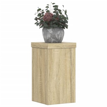 vidaXL Βάσεις Φυτών 2 Τεμ. Sonoma Δρυς 10x10x18 εκ. Επεξεργασμένο Ξύλο