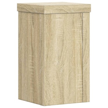 vidaXL Βάσεις Φυτών 2 Τεμ. Sonoma Δρυς 10x10x18 εκ. Επεξεργασμένο Ξύλο