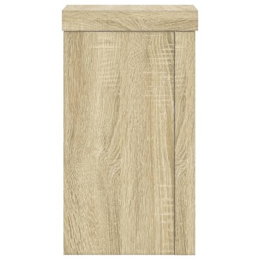 vidaXL Βάσεις Φυτών 2 Τεμ. Sonoma Δρυς 10x10x18 εκ. Επεξεργασμένο Ξύλο