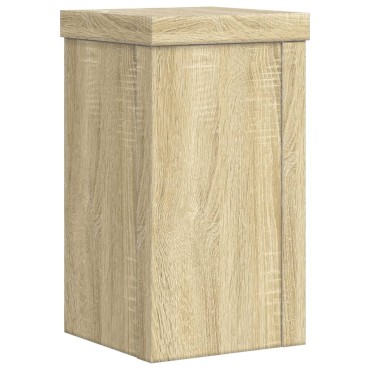 vidaXL Βάσεις Φυτών 2 Τεμ. Sonoma Δρυς 10x10x18 εκ. Επεξεργασμένο Ξύλο