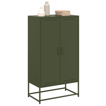 vidaXL Ντουλάπι Λευκό 68,5x38,5x123,5cm από Ατσάλι 1 τεμ.