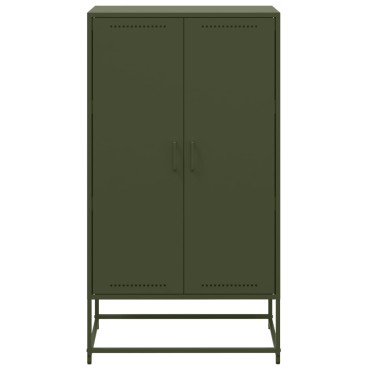 vidaXL Ντουλάπι Λευκό 68,5x38,5x123,5cm από Ατσάλι 1 τεμ.