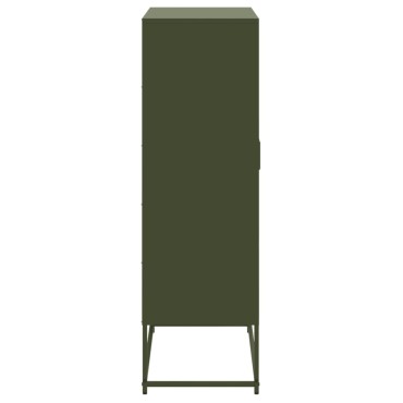 vidaXL Ντουλάπι Λευκό 68,5x38,5x123,5cm από Ατσάλι 1 τεμ.