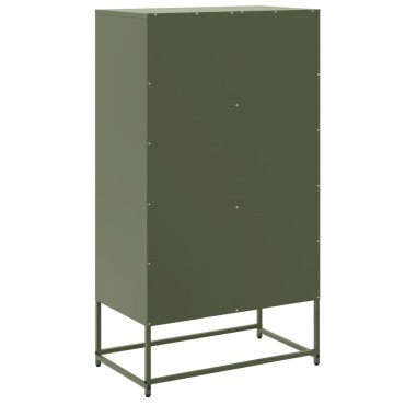 vidaXL Ντουλάπι Λευκό 68,5x38,5x123,5cm από Ατσάλι 1 τεμ.