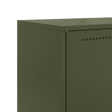 vidaXL Ντουλάπι Λευκό 68,5x38,5x123,5cm από Ατσάλι 1 τεμ.