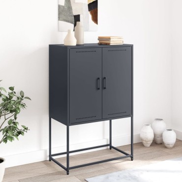 vidaXL Ντουλάπι Ανθρακί 68,5x38,5x107cm από Ατσάλι 1 τεμ.