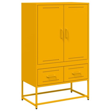 vidaXL Ντουλάπι Μουσταρδί 68x39x111,5cm από Ατσάλι 1 τεμ.