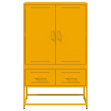 vidaXL Ντουλάπι Μουσταρδί 68x39x111,5cm από Ατσάλι 1 τεμ.