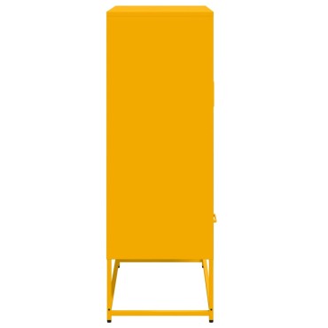 vidaXL Ντουλάπι Μουσταρδί 68x39x111,5cm από Ατσάλι 1 τεμ.