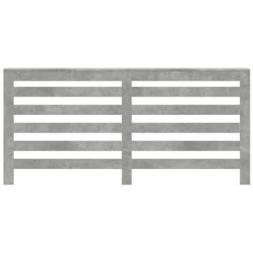 vidaXL Κάλυμμα Καλοριφέρ Γκρι Σκυροδέματος 175x20x82 εκ. Επεξ. Ξύλο
