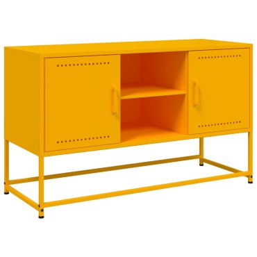 vidaXL Μπουφές Λευκός 36x39x123cm από Ατσάλι 1 τεμ.
