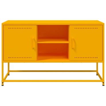 vidaXL Μπουφές Λευκός 36x39x123cm από Ατσάλι 1 τεμ.