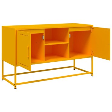 vidaXL Μπουφές Λευκός 36x39x123cm από Ατσάλι 1 τεμ.