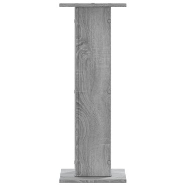 vidaXL Βάσεις Ηχείων 2 Τεμ. Γκρι Sonoma 30x30x80εκ. Επεξεργασμένο Ξύλο