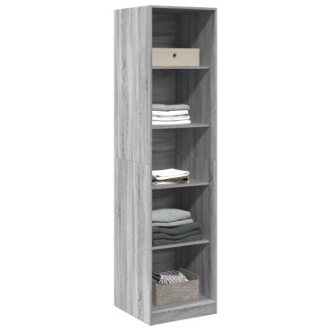 vidaXL Ντουλάπα Γκρι Sonoma 50x50x200cm από Επεξεργασμένο Ξύλο 1 τεμ.