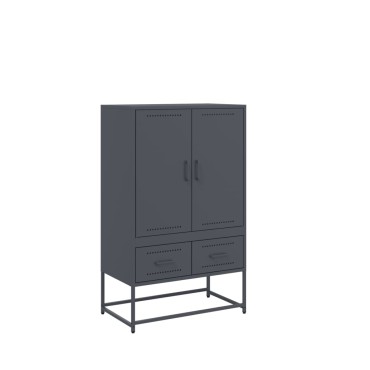 vidaXL Ντουλάπι Ανθρακί 68x39x111,5cm από Χάλυβα 1 τεμ.