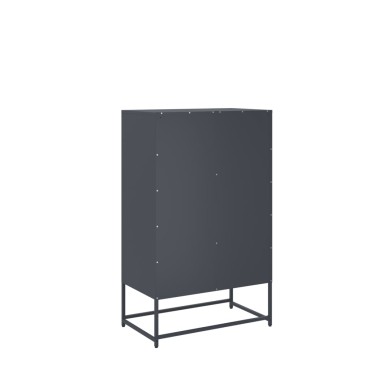 vidaXL Ντουλάπι Ανθρακί 68x39x111,5cm από Χάλυβα 1 τεμ.