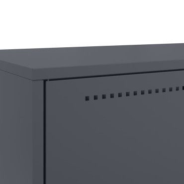 vidaXL Ντουλάπι Ανθρακί 68x39x111,5cm από Χάλυβα 1 τεμ.
