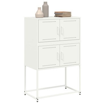 vidaXL Ντουλάπι Λευκό 68,5x38,5x107cm από Ατσάλι 1 τεμ.