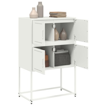 vidaXL Ντουλάπι Λευκό 68,5x38,5x107cm από Ατσάλι 1 τεμ.