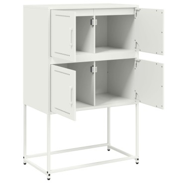 vidaXL Ντουλάπι Λευκό 68,5x38,5x107cm από Ατσάλι 1 τεμ.