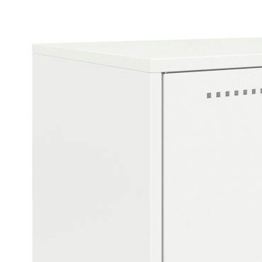 vidaXL Ντουλάπι Λευκό 68,5x38,5x107cm από Ατσάλι 1 τεμ.