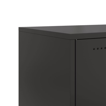 vidaXL Έπιπλο Τηλεόρασης Μαύρο 100,5x39x43,5cm Ατσάλι