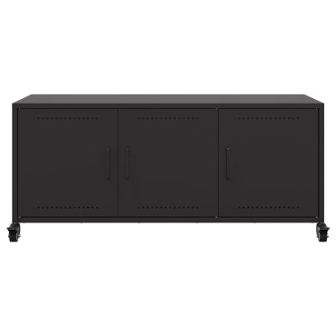 vidaXL Έπιπλο Τηλεόρασης Μαύρο 100,5x39x43,5cm Ατσάλι