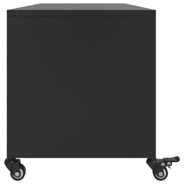 vidaXL Έπιπλο Τηλεόρασης Μαύρο 100,5x39x43,5cm Ατσάλι