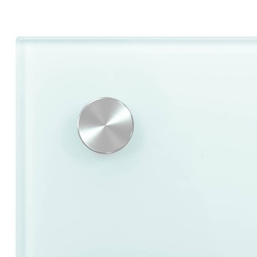 vidaXL Πλάτες Κουζίνας 2 τεμ. Λευκές 70x50 εκ. από Ψημένο Γυαλί