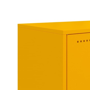 vidaXL Έπιπλο Τηλεόρασης Μουσταρδί Κίτρινο 100,5x39x60,5cm από Ατσάλι