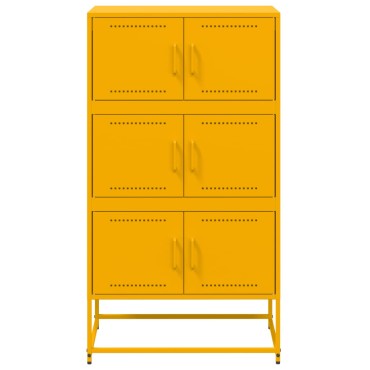 vidaXL Ντουλάπι Μουσταρδί 68,5x38,5x123,5cm από Ατσάλι 1 τεμ.