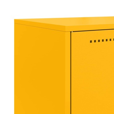 vidaXL Ντουλάπι Μουσταρδί 68,5x38,5x123,5cm από Ατσάλι 1 τεμ.