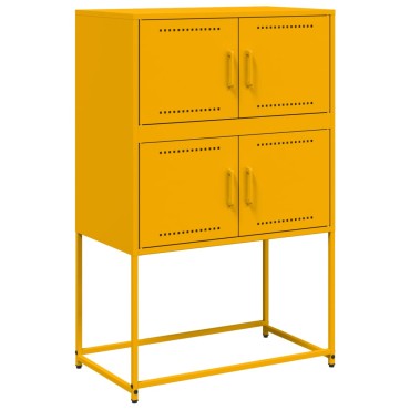 vidaXL Ντουλάπι Μουσταρδί 68,5x38,5x107cm από Ατσάλι 1 τεμ.