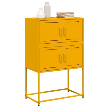 vidaXL Ντουλάπι Μουσταρδί 68,5x38,5x107cm από Ατσάλι 1 τεμ.