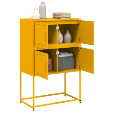 vidaXL Ντουλάπι Μουσταρδί 68,5x38,5x107cm από Ατσάλι 1 τεμ.