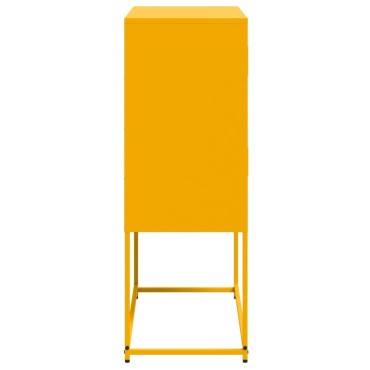 vidaXL Ντουλάπι Μουσταρδί 68,5x38,5x107cm από Ατσάλι 1 τεμ.