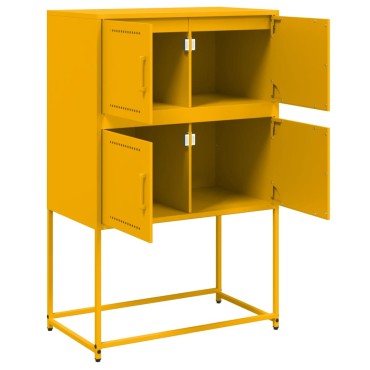 vidaXL Ντουλάπι Μουσταρδί 68,5x38,5x107cm από Ατσάλι 1 τεμ.