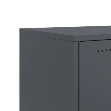 vidaXL Έπιπλο Τηλεόρασης Ανθρακί 100,5x39x43,5cm Ατσάλι