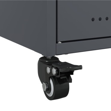 vidaXL Έπιπλο Τηλεόρασης Ανθρακί 100,5x39x43,5cm Ατσάλι