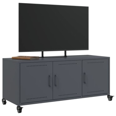 vidaXL Έπιπλο Τηλεόρασης Ανθρακί 100,5x39x43,5cm Ατσάλι