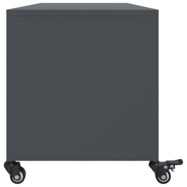 vidaXL Έπιπλο Τηλεόρασης Ανθρακί 100,5x39x43,5cm Ατσάλι