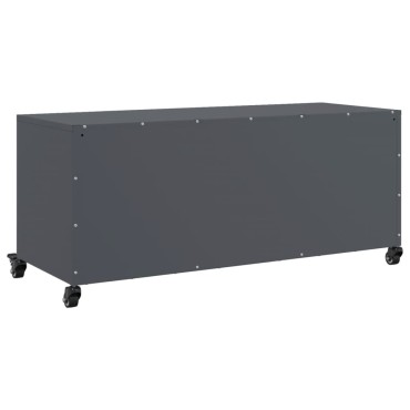 vidaXL Έπιπλο Τηλεόρασης Ανθρακί 100,5x39x43,5cm Ατσάλι