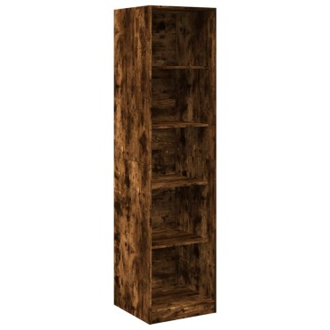vidaXL Ντουλάπα Χρώμα Καπνιστή Δρυς 50x50x200cm από Επεξ. Ξύλο 1 τεμ.