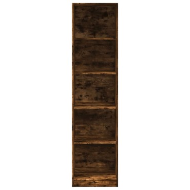 vidaXL Ντουλάπα Χρώμα Καπνιστή Δρυς 50x50x200cm από Επεξ. Ξύλο 1 τεμ.