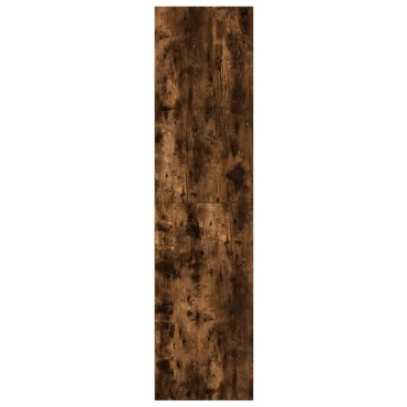 vidaXL Ντουλάπα Χρώμα Καπνιστή Δρυς 50x50x200cm από Επεξ. Ξύλο 1 τεμ.