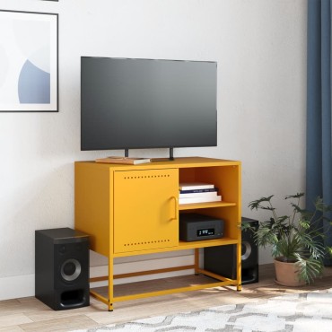 vidaXL Έπιπλο Τηλεόρασης Ανθρακί 100,5x39x60,5cm από Ατσάλι