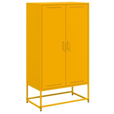 vidaXL Ντουλάπι Μουσταρδί 68,5x38,5x123,5cm από Ατσάλι 1 τεμ.
