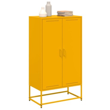 vidaXL Ντουλάπι Μουσταρδί 68,5x38,5x123,5cm από Ατσάλι 1 τεμ.