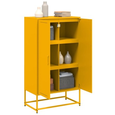vidaXL Ντουλάπι Μουσταρδί 68,5x38,5x123,5cm από Ατσάλι 1 τεμ.